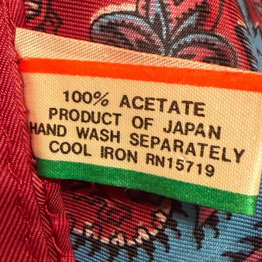 Morsly Vintage Paisley Square‎ Scarf Womens Red Cottagecore Classic Dark Japan